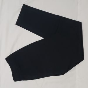 Who What Wear Black Crop Stretch Dress Pants